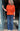 Short Sleeve Knit Jumper - Orange