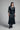 Acanta Faux Leather Midi Dress - Black