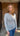 Boat Neck Fine Knit Top - Grey