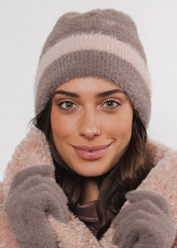 Trai Beanie - Taupe Powder