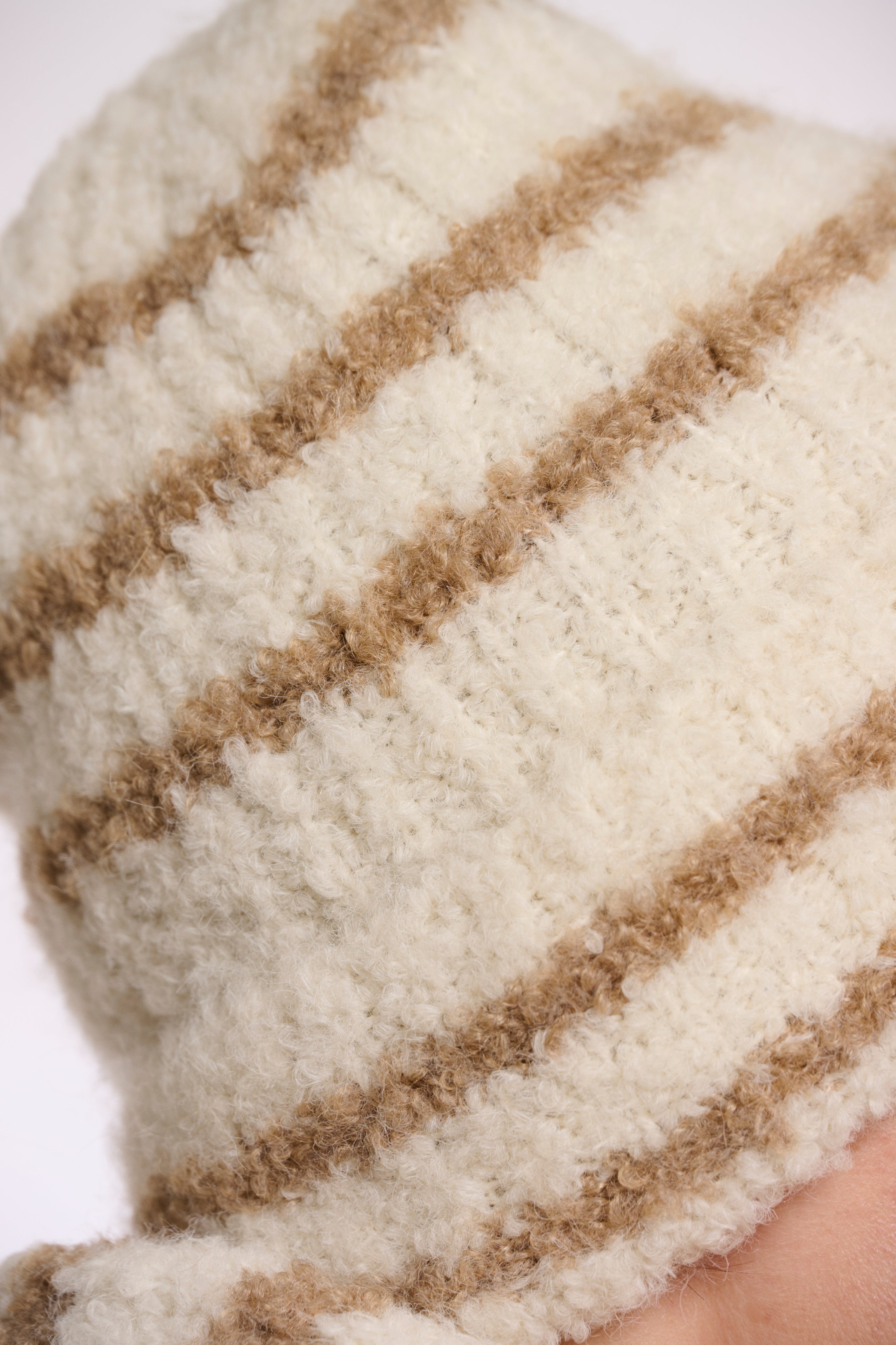 Dieuwertje Beanie Hat - Cream/Sand