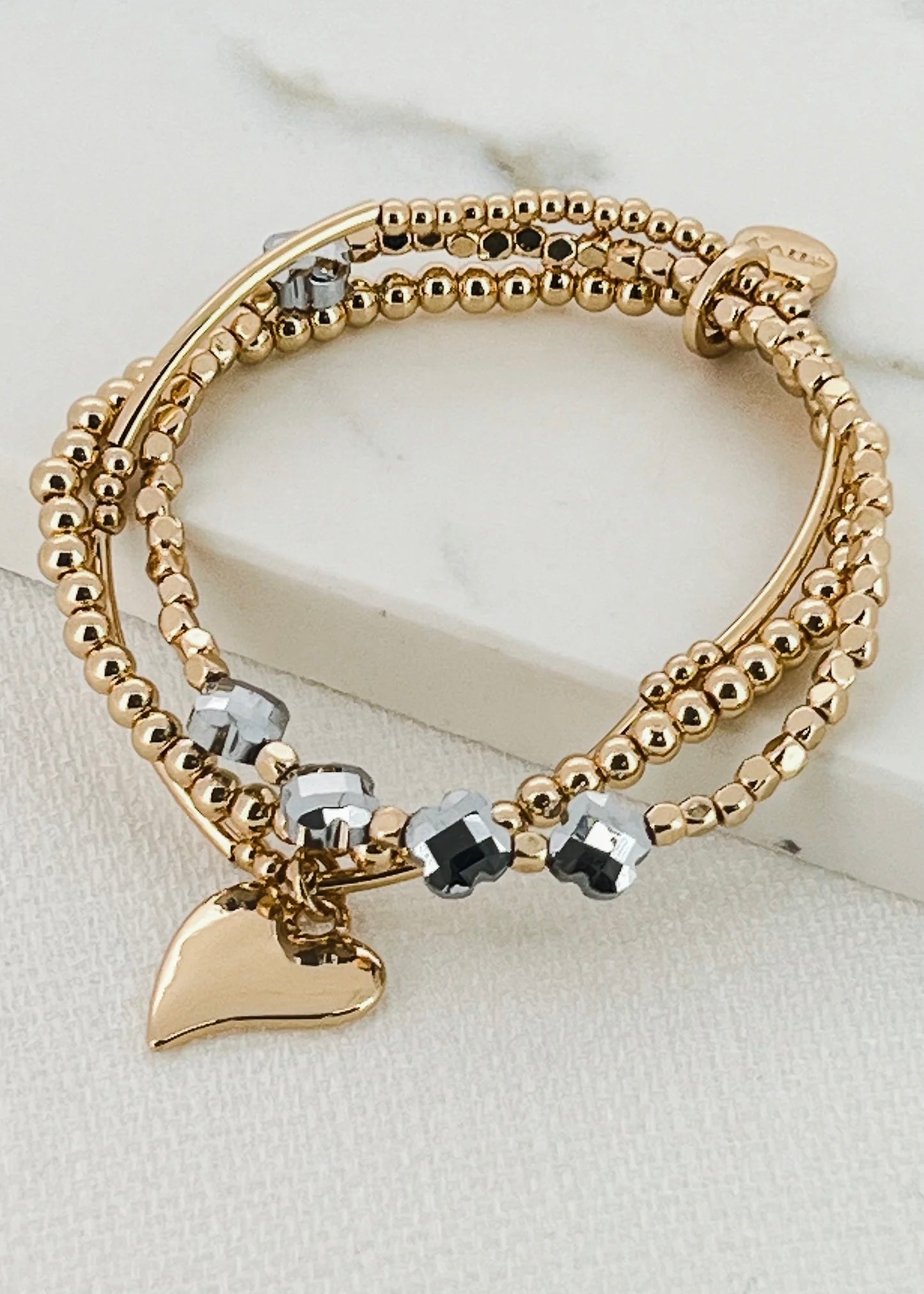 Triple Layer Bracelet - Gold