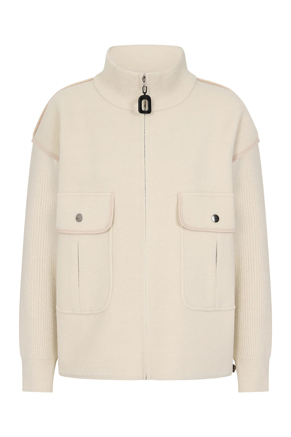 Alexis Zip Cardigan - Cream