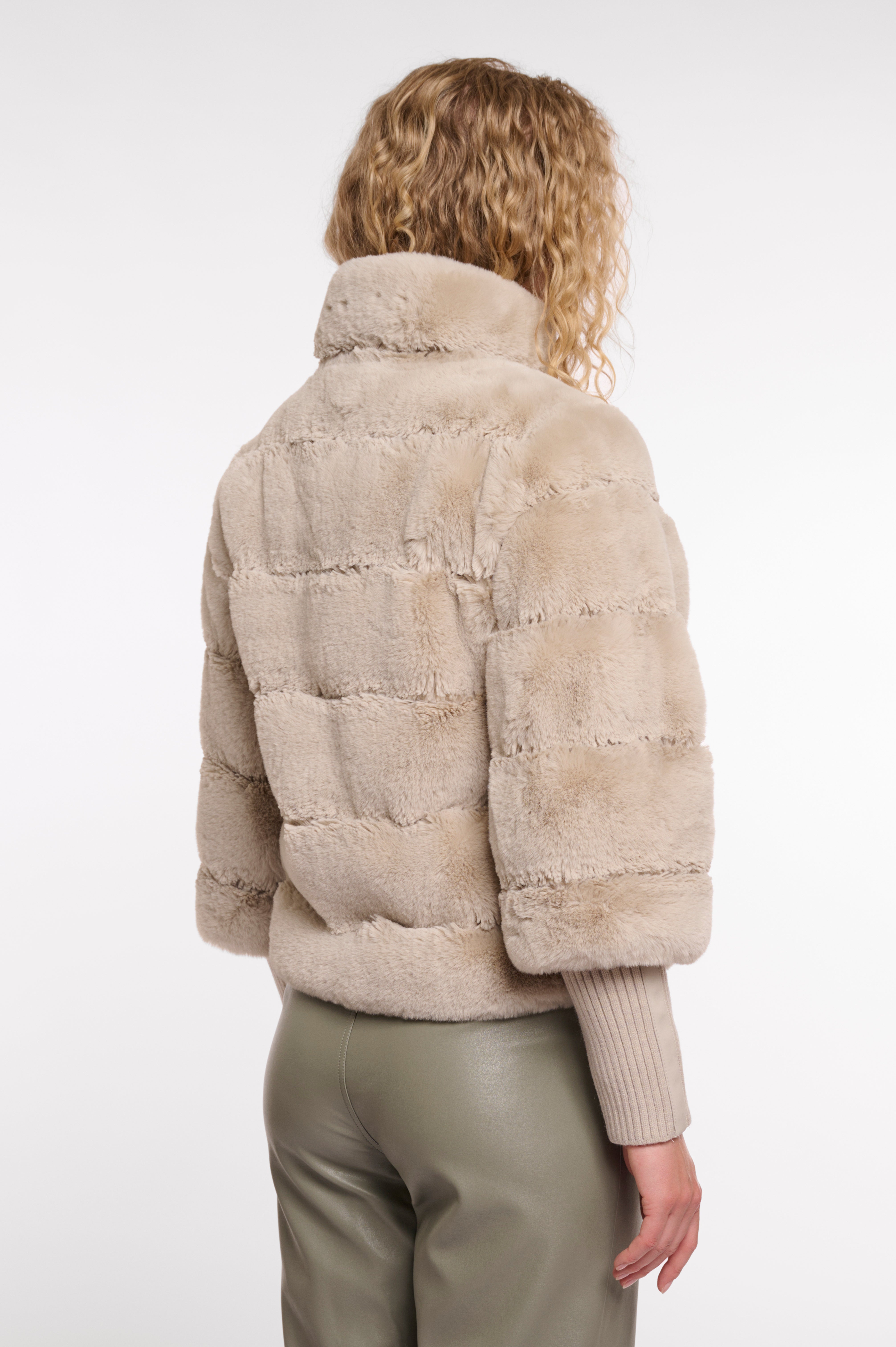 Feline Faux Fur Jacket - Birch