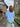 Short Sleeve Knit Jumper - Sky Blue
