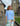 Short Sleeve Knit Jumper - Sky Blue
