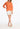 Geometric Lace Floral Cardigan - Tangerine
