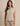Short Sleeve Zip Jersey Top - Beige