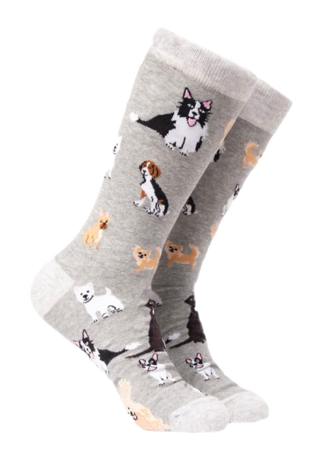 Dog Lover Socks Socks in Grey