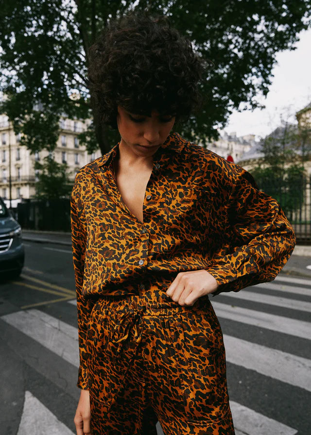 Julietta Trousers in Leopard Print