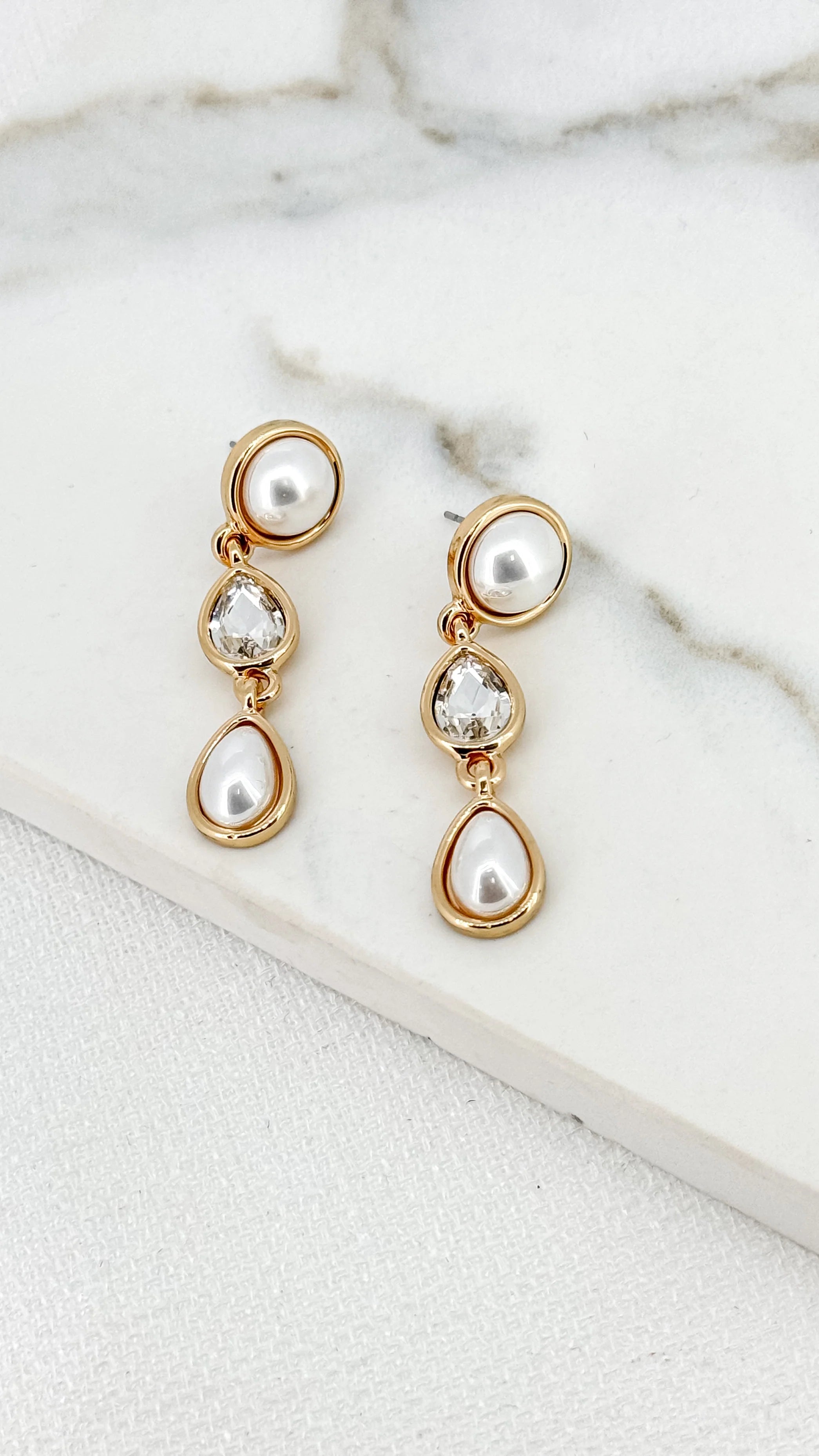 Pearl Earrings - Gold