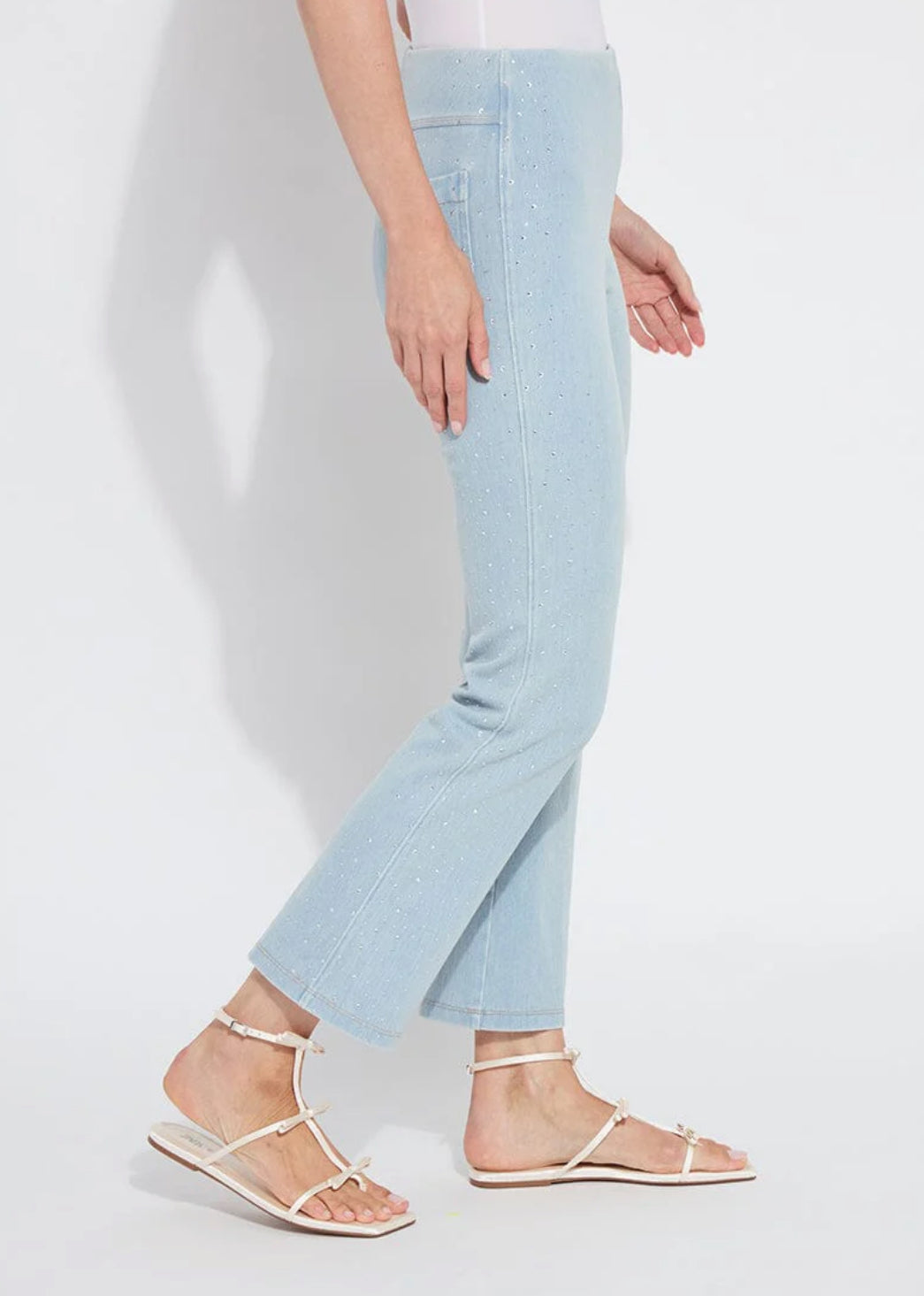 Crystal Baby Boot  - Bleached Denim