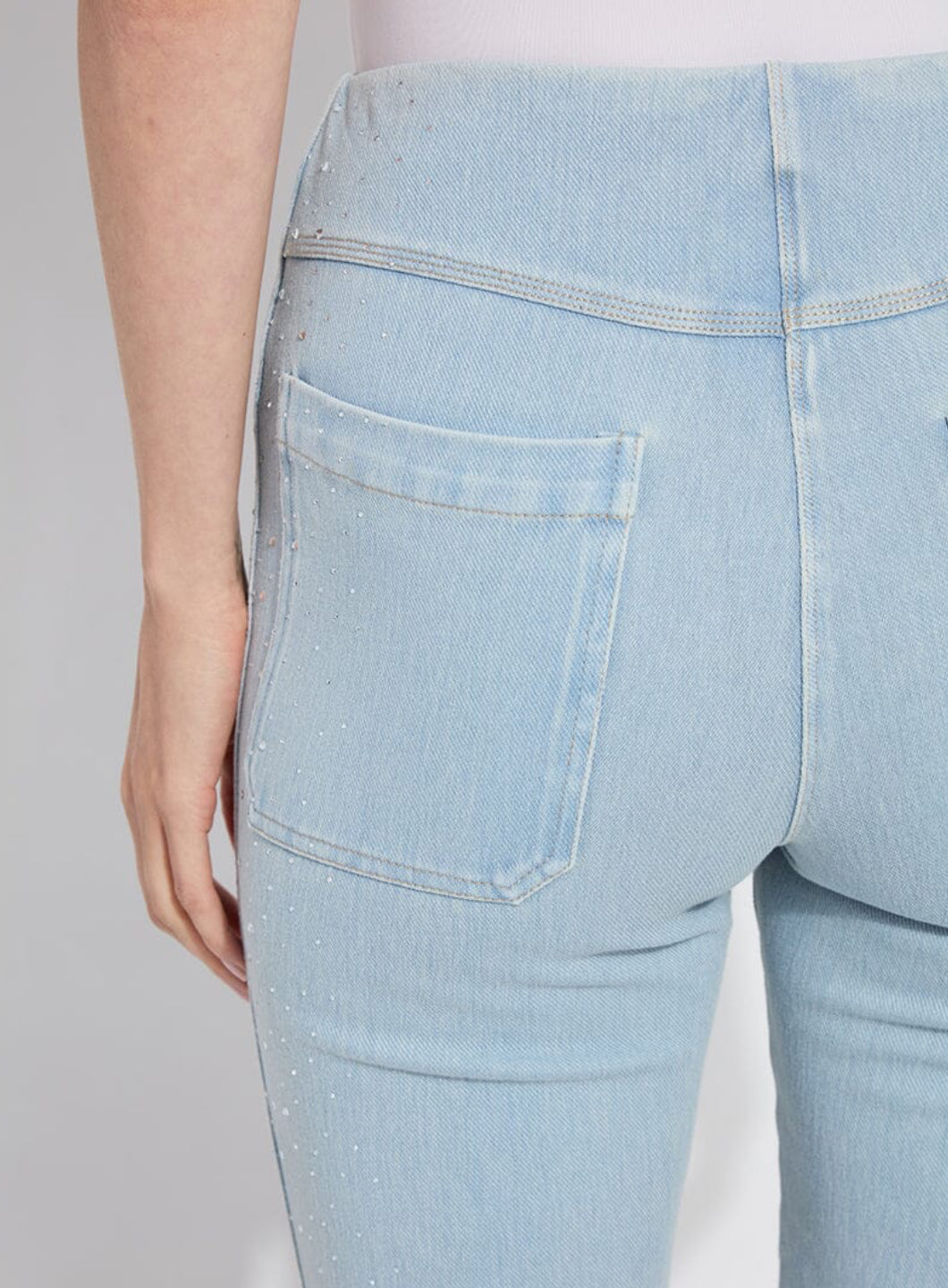 Crystal Baby Boot  - Bleached Denim