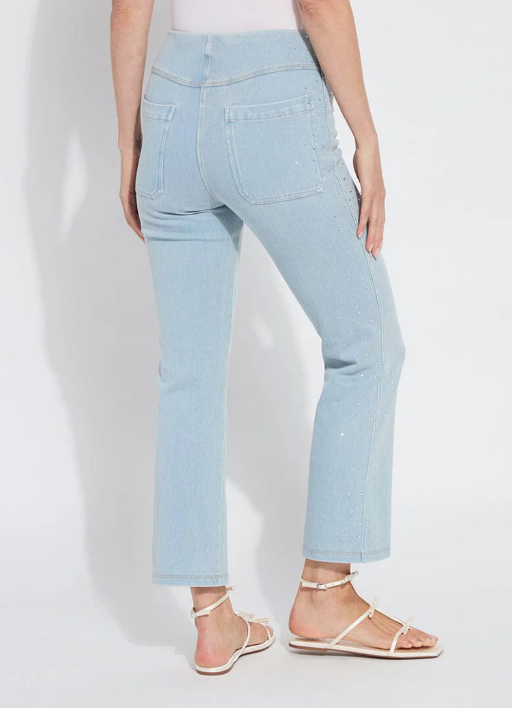 Crystal Baby Boot  - Bleached Denim