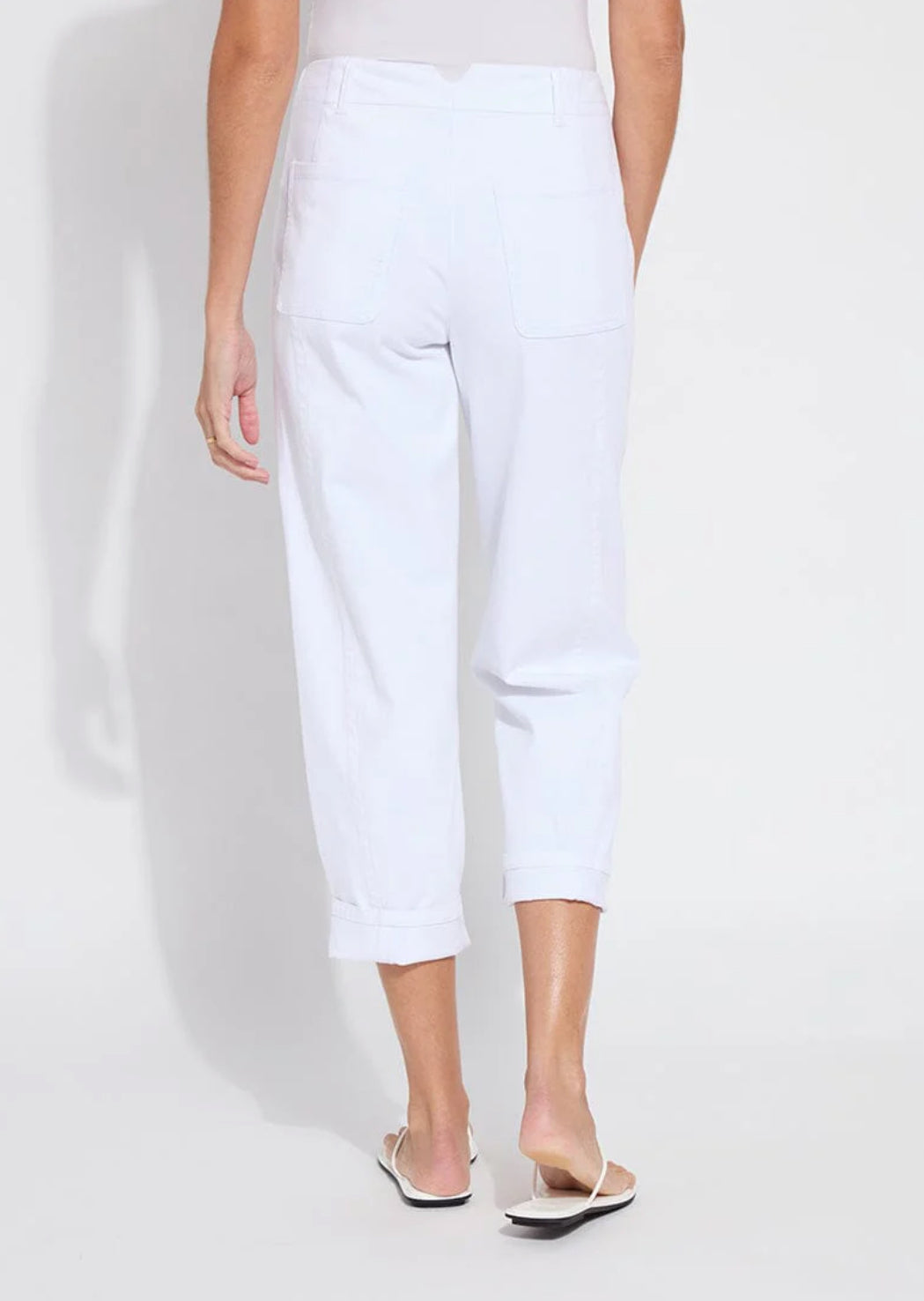 Barrel Leg Jean - White