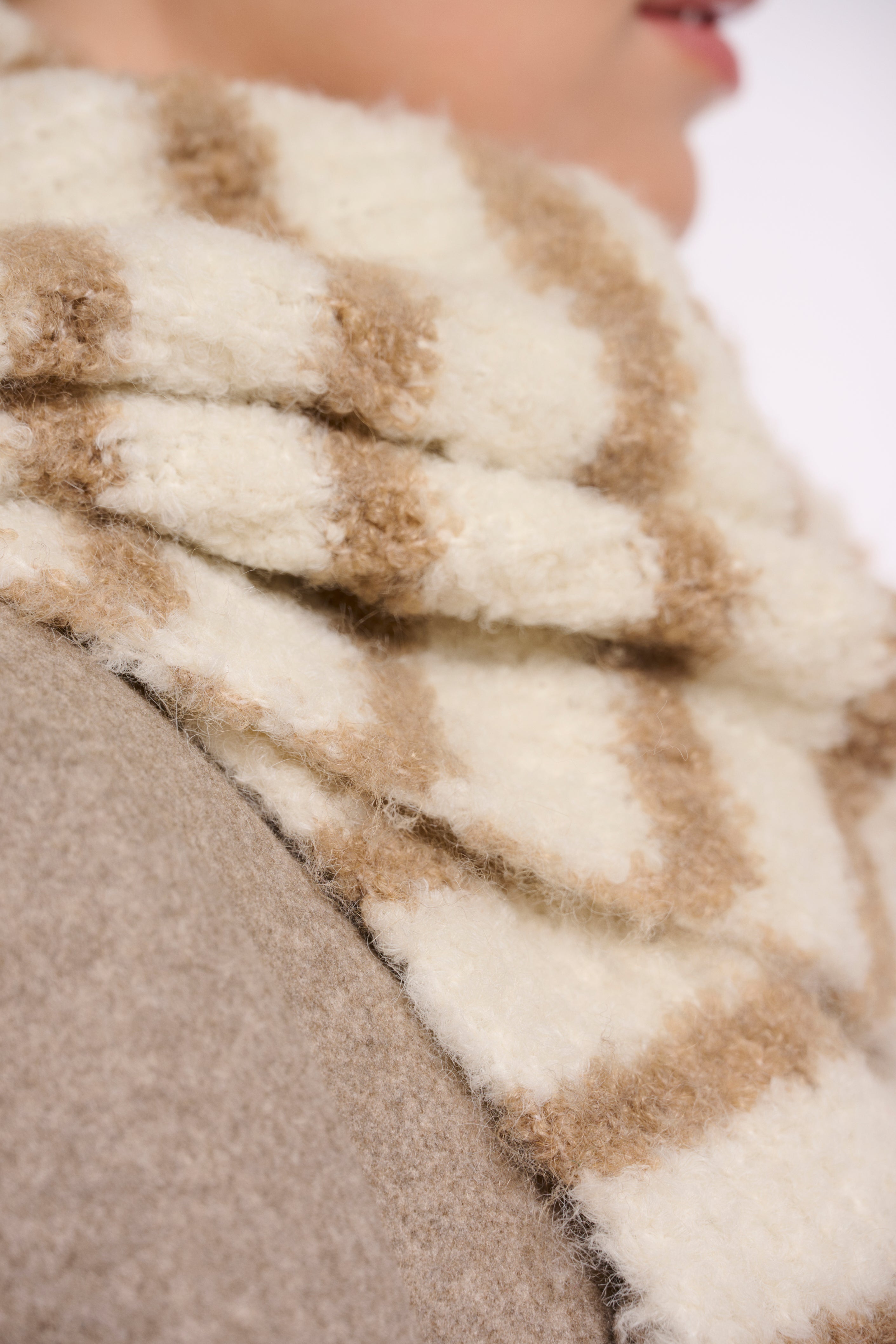 Koos Striped Scarf - Beige Mix