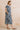 Summer Breeze Midi Dress - Navy Blue/White