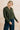 Studio Cable Knit Collared Jumper - Dark Olive