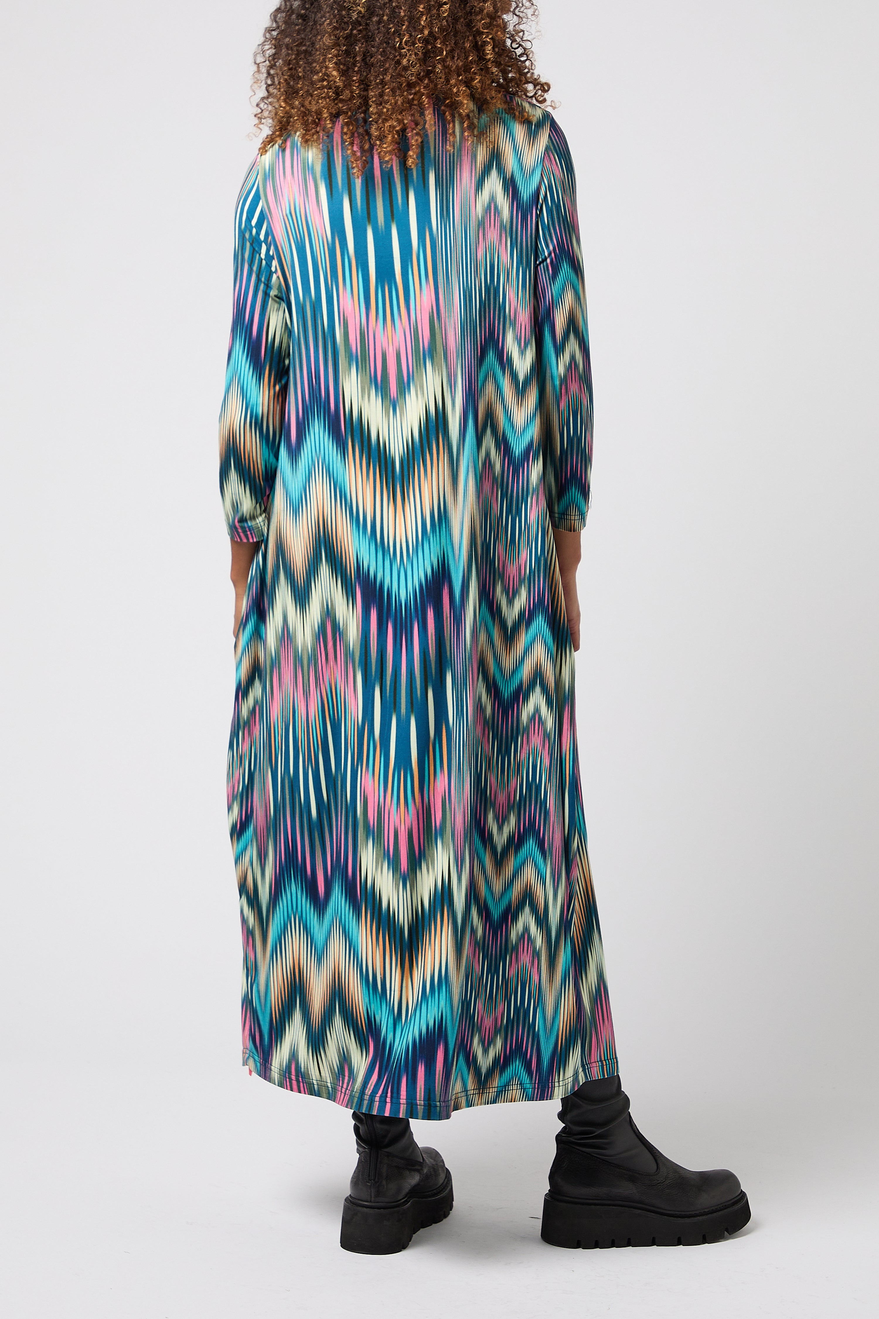 Ikat Dress - Blue