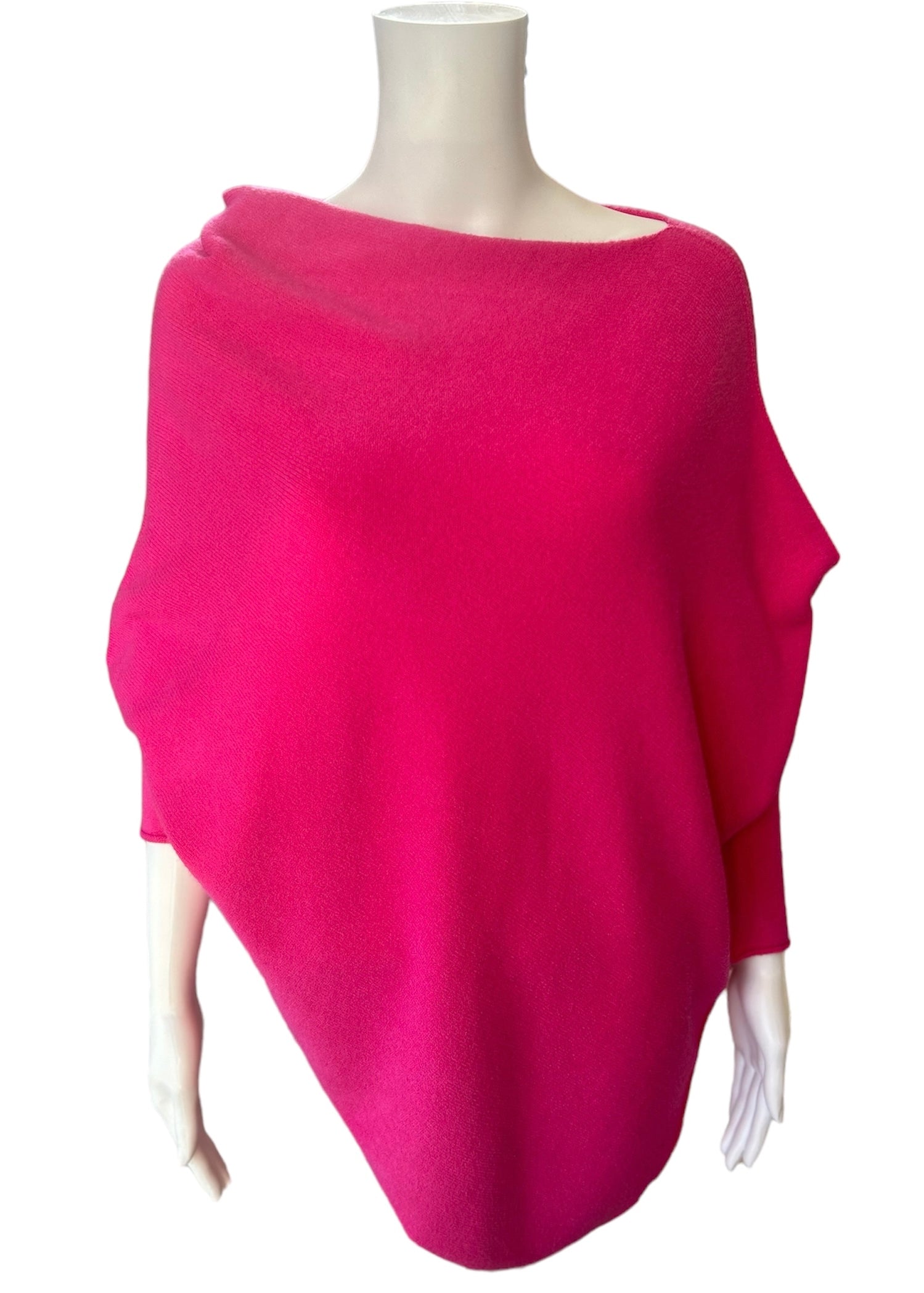 Poncho Jumper - Fuchsia