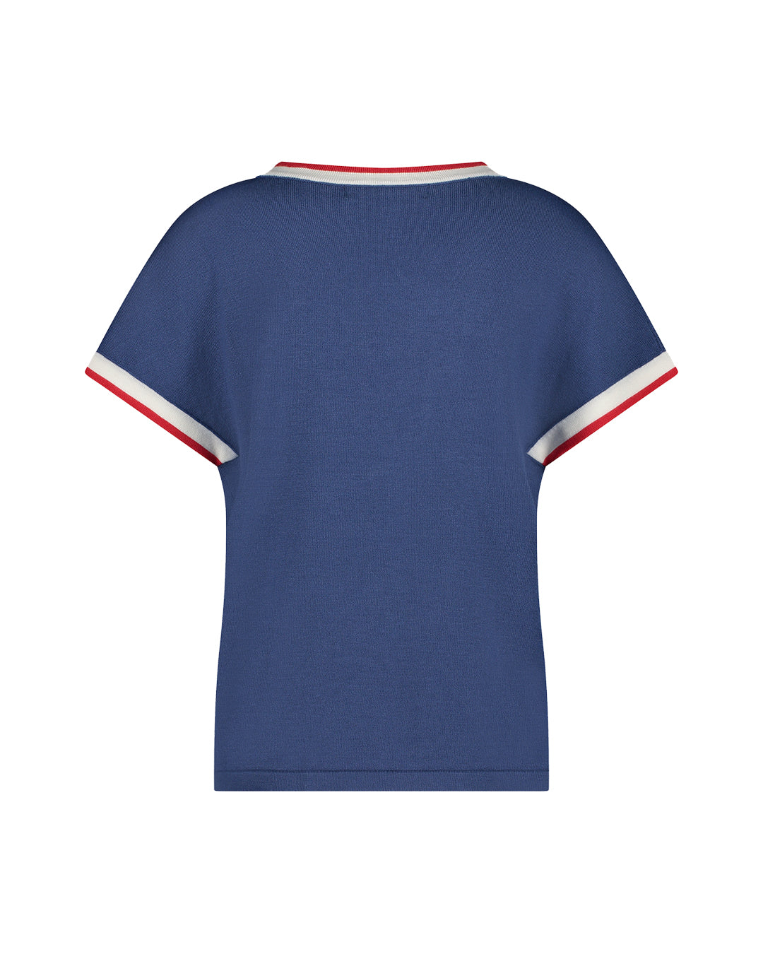 Jerry Short Sleeve Knit Top - Blue