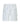 Camille Linen Blend Shorts - White/Cobalt Blue