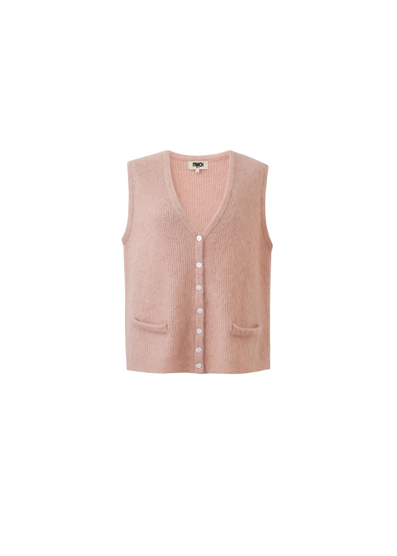 Meliza Knitted Waistcoat - Pink