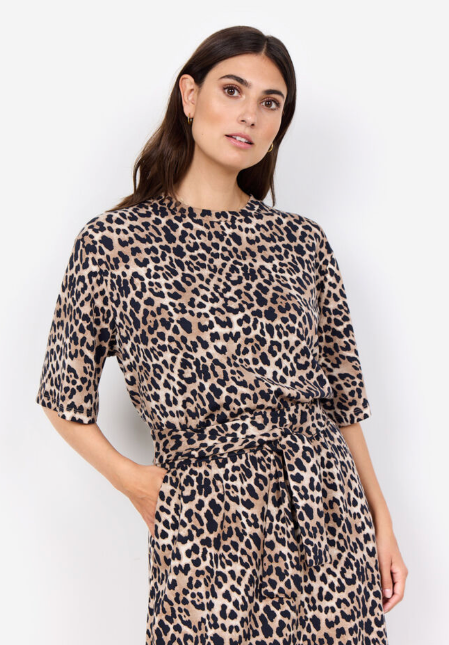 Ophia Short Sleeve - Leopard Print