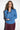 Vica Ruffle Trim Denim Shirt - Blue
