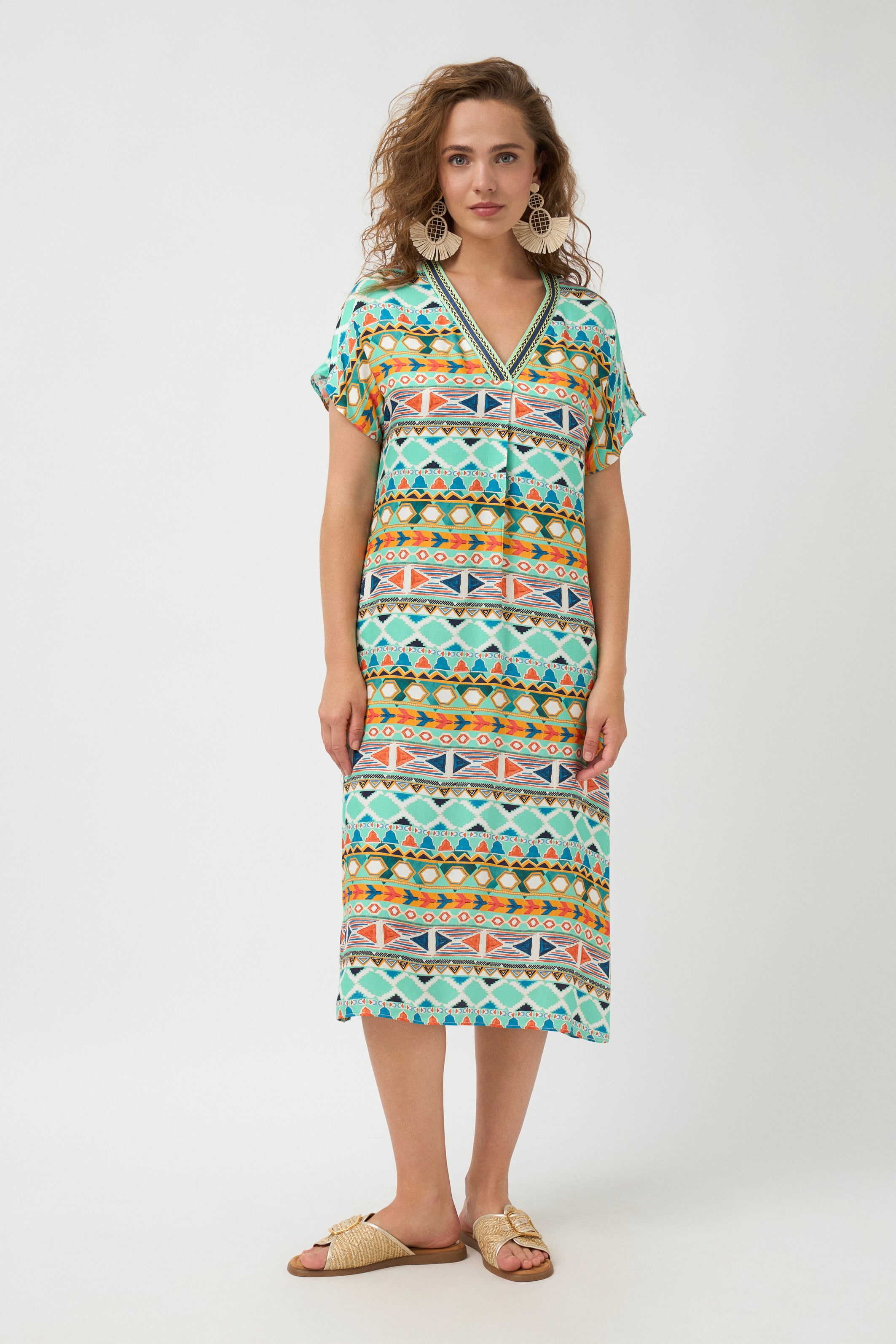 Zaira Dress - Turquoise