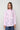 Tie Back Striped Floral Shirt - Pink/White