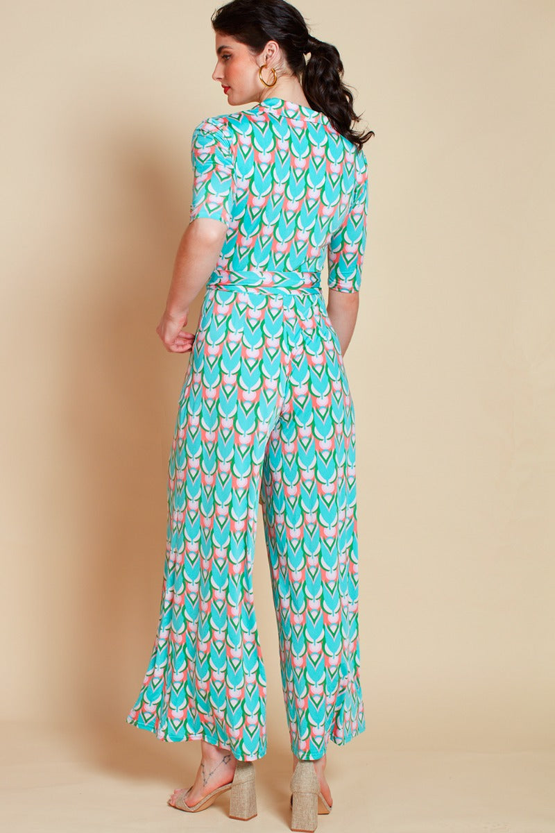 Phoenix Jumpsuit - Blue Fawcett Print