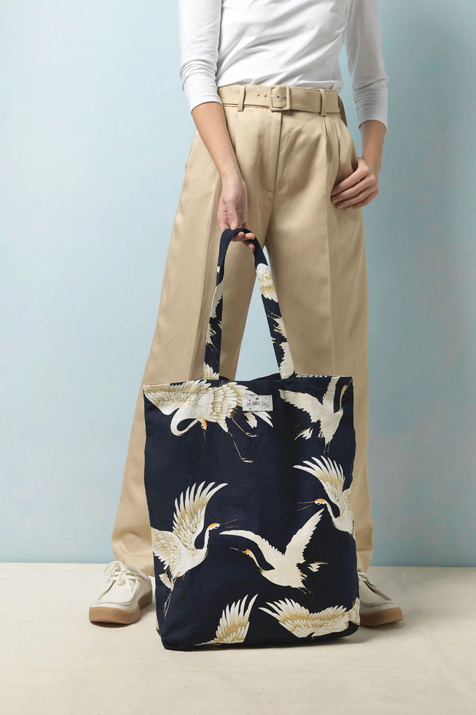 Canvas Bag in Stork Black