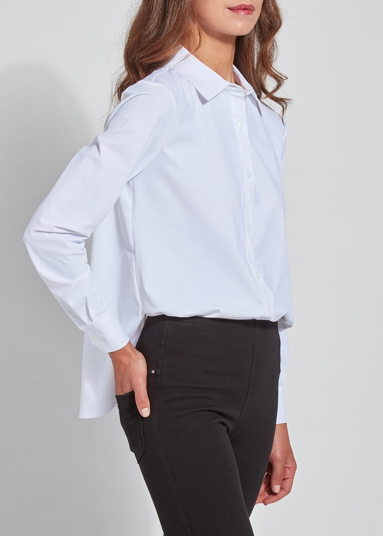 Connie Slim Shirt - White