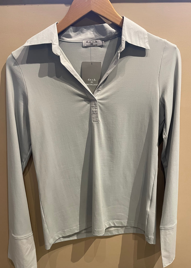 Sarah Stretch Shirt in Grey